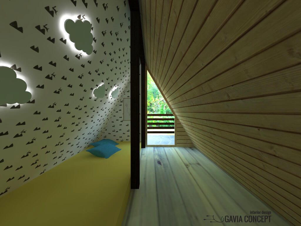Design interior casa rezidential brasov tonuri neutre culori tari hol baie dormitor camera copil mansarda