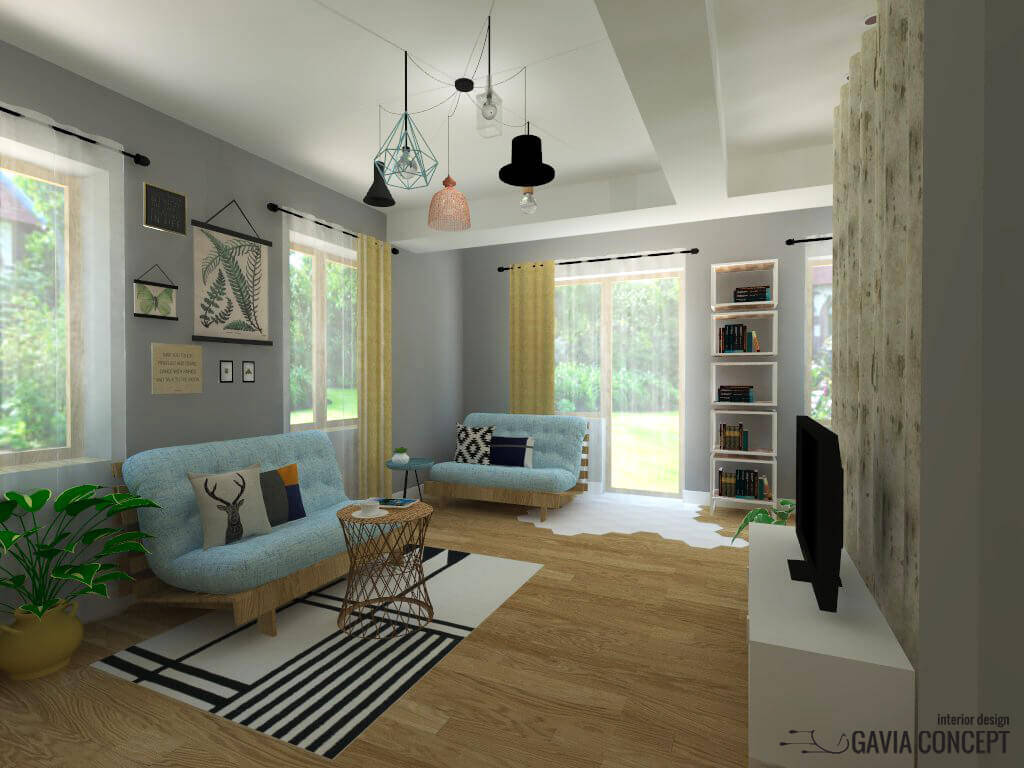 Design interior casa rezidential brasov tonuri neutre culori tari